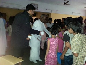 Ilayaraja Helps Flood Victims in Chennai Photos